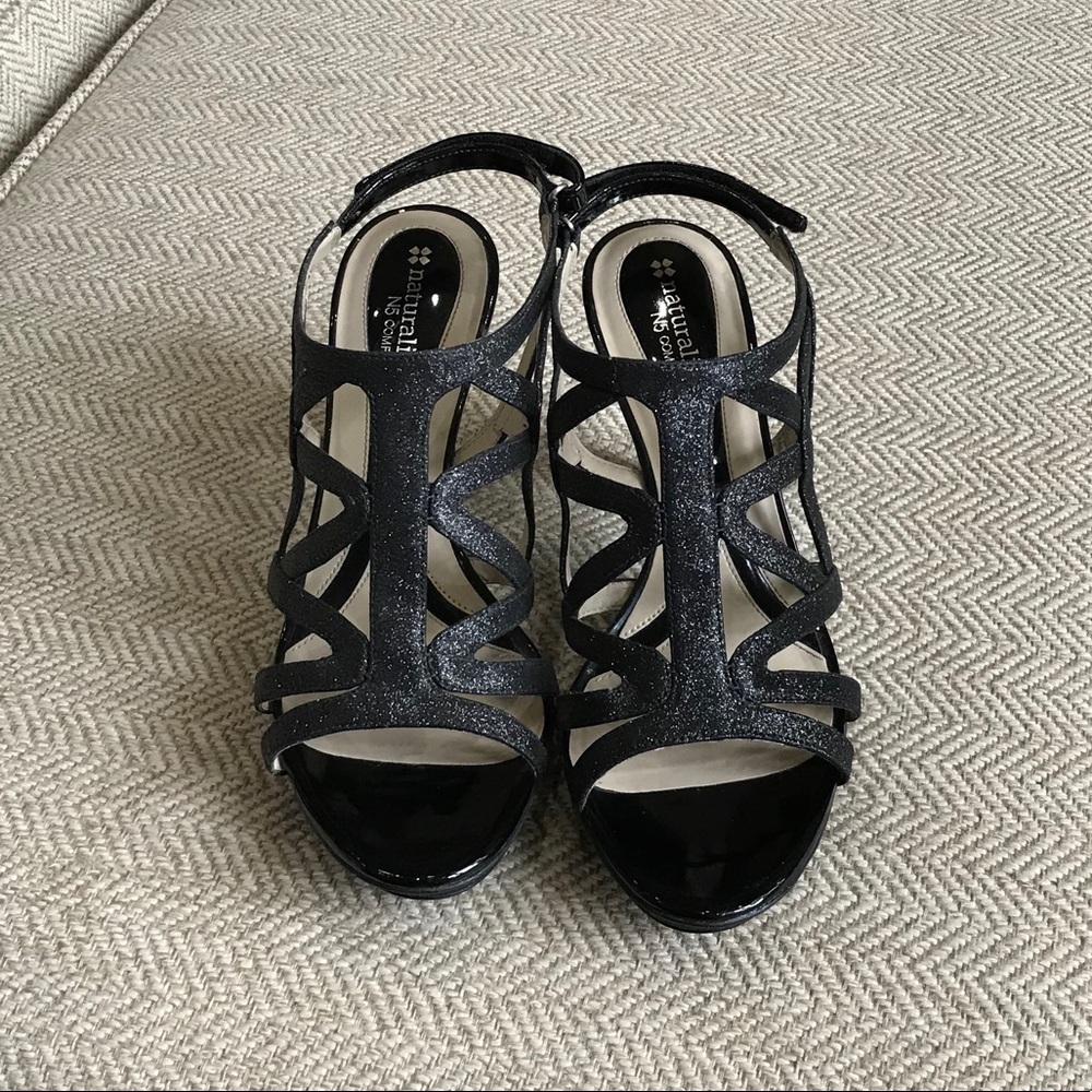 Naturalizer Danya Dress Heels Black Sparkle